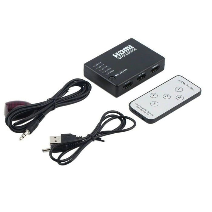 HDMI Switch Splitter Box For HDTV PS3 DVD With IR Remote