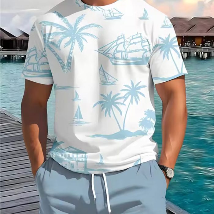 Summer Casual T-shirt - Everyday Men's Short Sleeve T-shirt